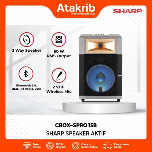 SHARP SPEAKER AKTIF CBOX-SPRO15B 
