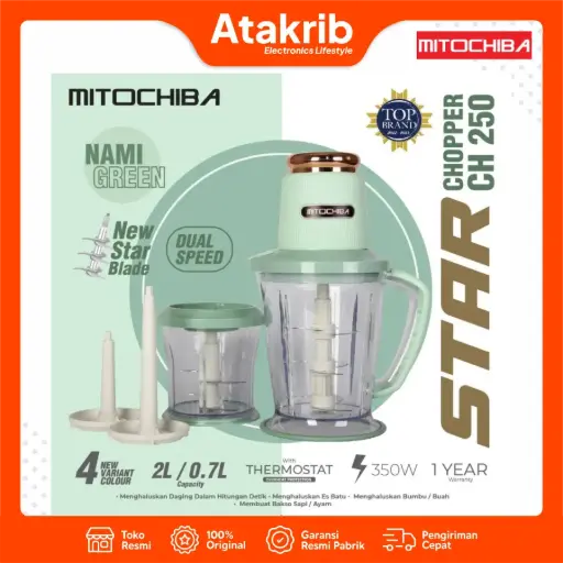MITOCHIBA FOOD CHOPPER CH-250 GREEN 