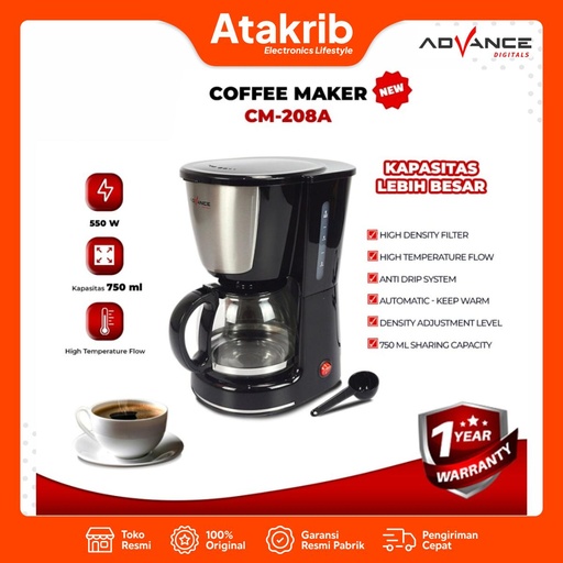 ADVANCE COFFEE MAKER CM208A 