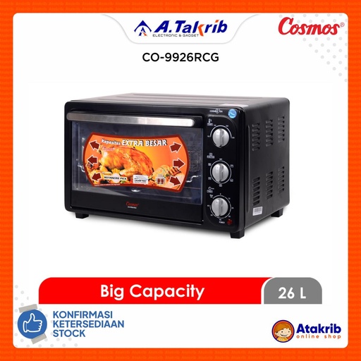 COSMOS OVEN TOASTER CO-9926RCG 