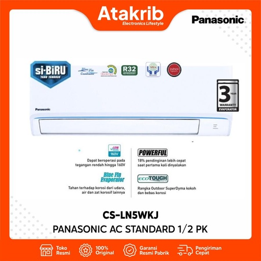 PANASONIC AC STANDART 1/2 PK CS-LN5WKJ 