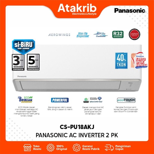 PANASONIC AC INVERTER 2 PK CS-PU18AKJ 