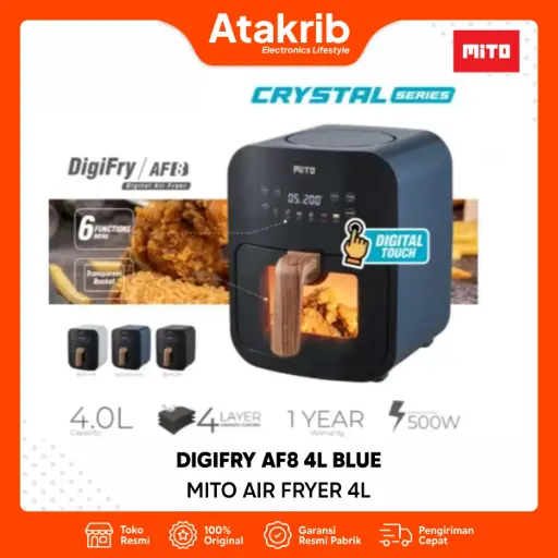 MITO AIR FRYER DIGIFRY AF8 4L-BLUE 