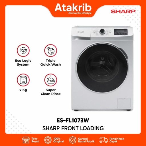 SHARP FRONT LOADING ES-FL1073W 