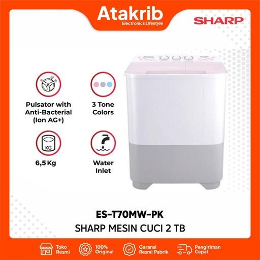 SHARP SEMI AUTO 2 TB ES-T70MW-PK 