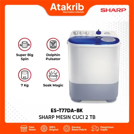 SHARP SEMI AUTO 2 TB ES-T77DA-BK 