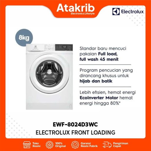 ELECTROLUX FRONT LOADING EWF-8024D3WC 