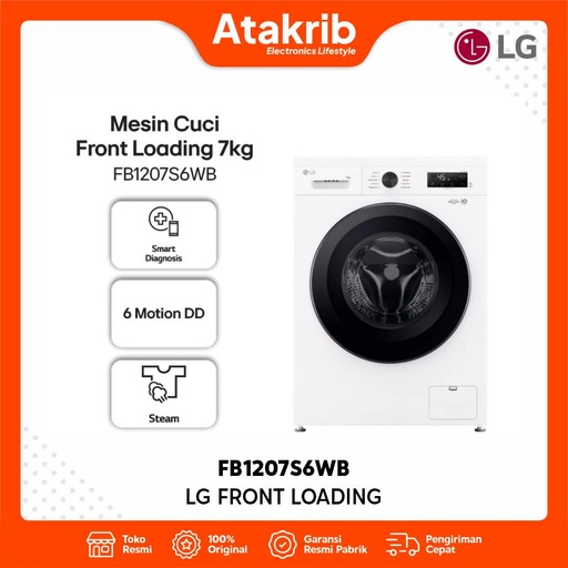 LG FRONT LOADING FB1207S6WB 