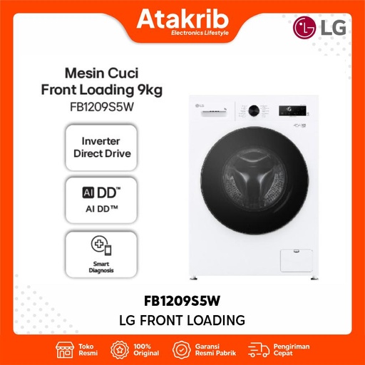 LG FRONT LOADING FB1209S5W 