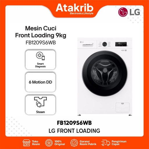 LG FRONT LOADING FB1209S6WB 