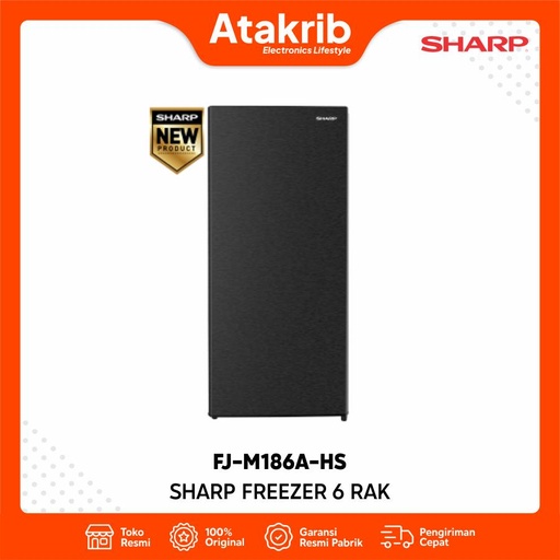 SHARP FREEZER 6 RAK FJ-M186A-HS 
