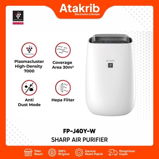 SHARP AIR PURIFIER FP-J40Y-W 