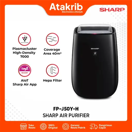 SHARP AIR PURIFIER FP-J50Y-H 