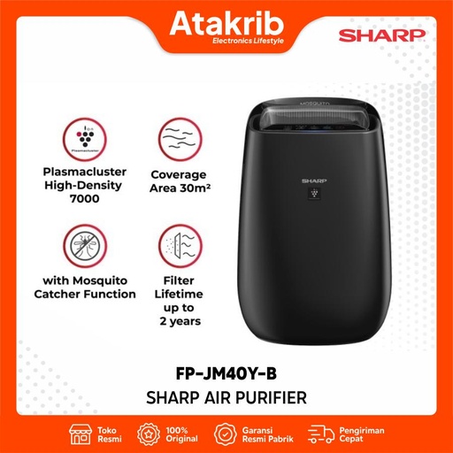 SHARP AIR PURIFIER FP-JM40Y-B 
