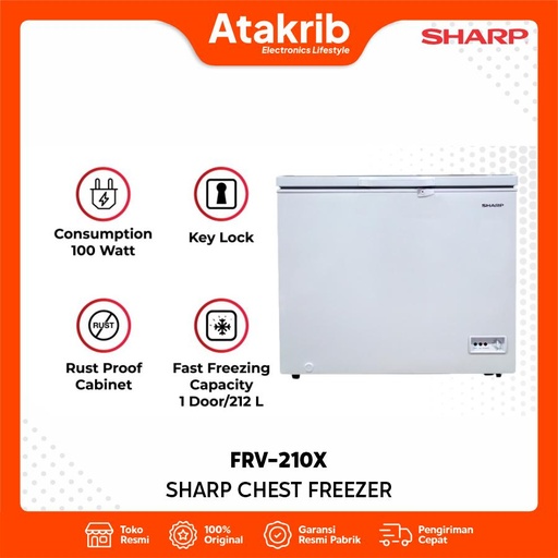 SHARP CHEST FREEZER FRV-210X 