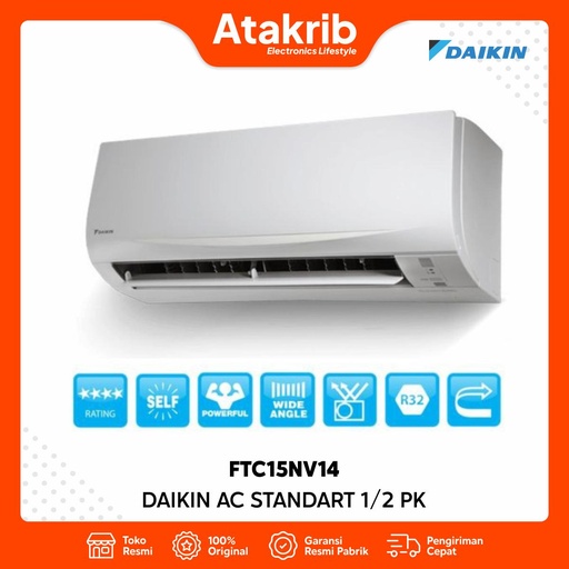 DAIKIN AC STANDART 1/2 PK FTC15NV14 
