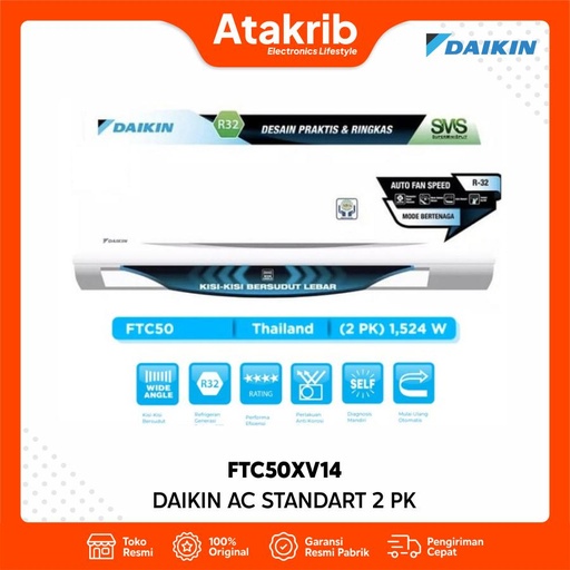 DAIKIN AC STANDART 2 PK FTC50XV14 