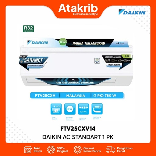 DAIKIN AC STANDART 1 PK FTV25CXV14 
