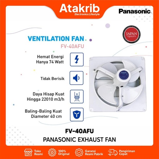 PANASONIC EXHAUST FAN FV-40AFU 