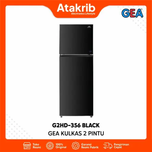 GEA KULKAS 2 PINTU BIG G2HD-356 BLACK 