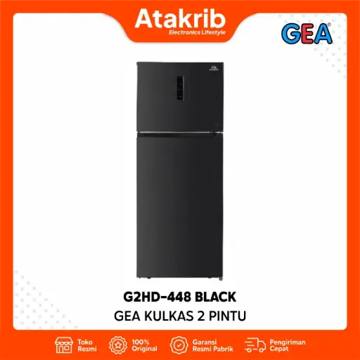 GEA KULKAS 2 PINTU BIG G2HD-448 BLACK 