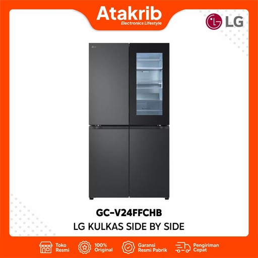 LG KULKAS SIDE BY SIDE GC-V24FFCHB 