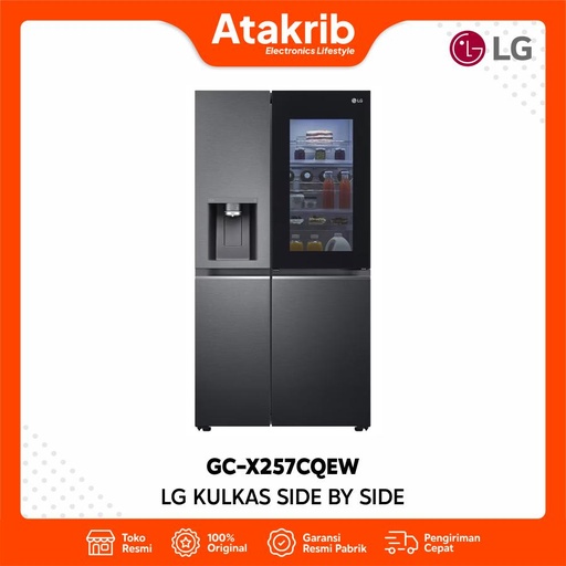 LG KULKAS SIDE BY SIDE GC-X257CQEW 