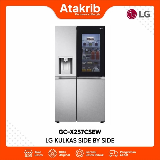 LG KULKAS SIDE BY SIDE GC-X257CSEW 