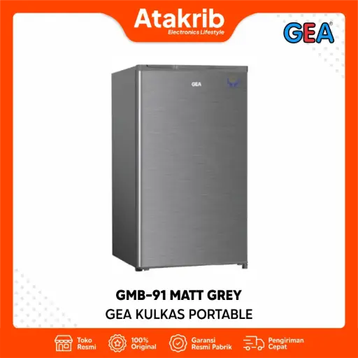 GEA KULKAS PORTABLE GMB-91 MATT GREY 