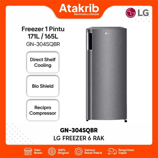 LG FREEZER 6 RAK GN-304SQBR 