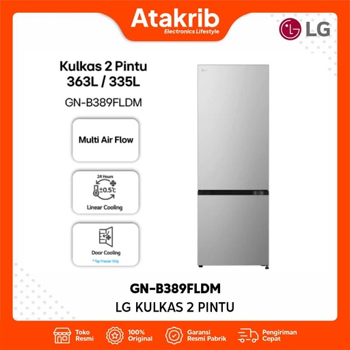 LG KULKAS 2 PINTU BIG GN-B389FLDM 
