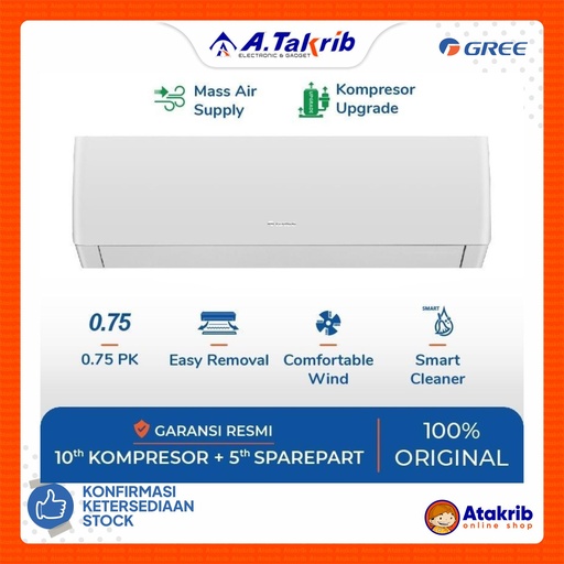 GREE AC STANDART 3/4 PK GWC-07MOO5-I 