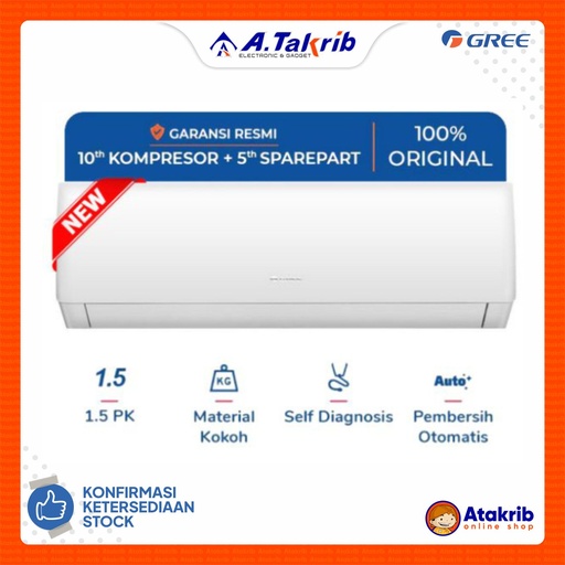 GREE AC STANDART 1,5 PK GWC-12MOO5-I 