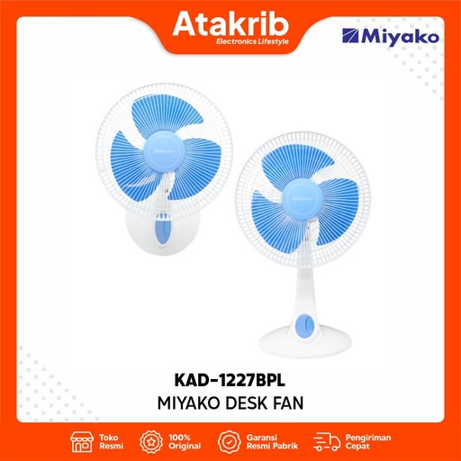 MIYAKO DESK FAN KAD-1227BPL 