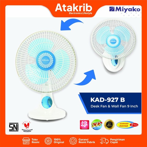 MIYAKO DESK FAN KAD-927B 
