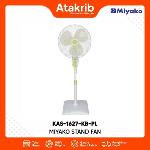 MIYAKO STAND FAN KAS-1627-KB-PL 