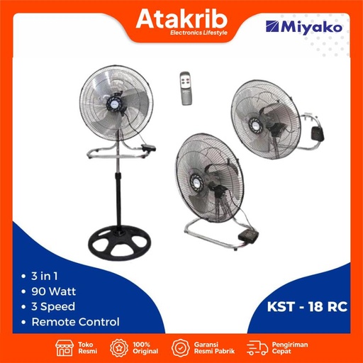 MIYAKO STAND FAN KST-18RC 