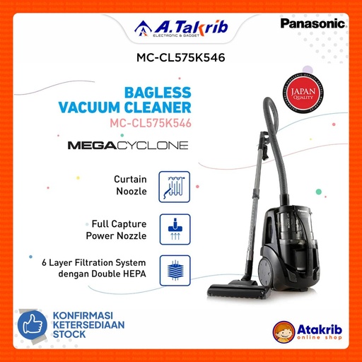 PANASONIC VACUUM CLEANER MC-CL575K546 