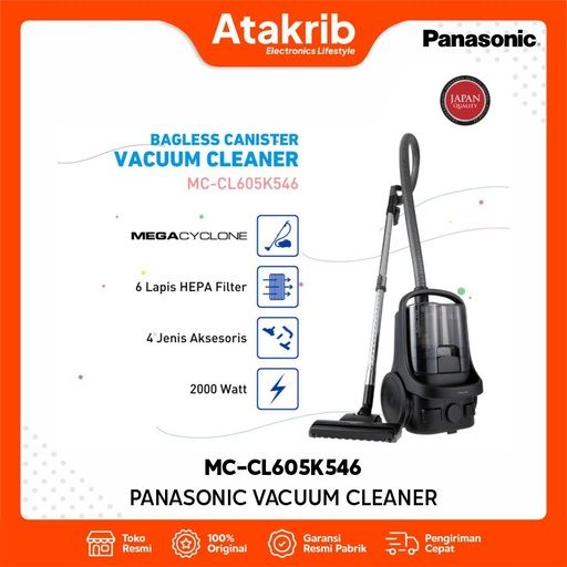 PANASONIC VACUUM CLEANER MC-CL605K546 