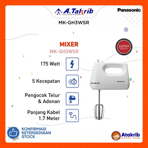 PANASONIC MIXER MK-GH3WSR 