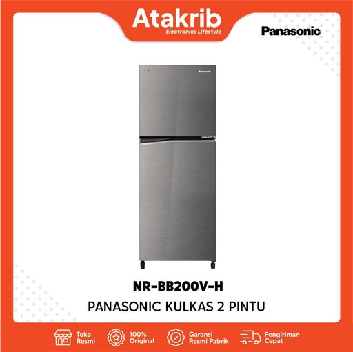 PANASONIC KULKAS 2 PINTU SMALL NR-BB200V-H 