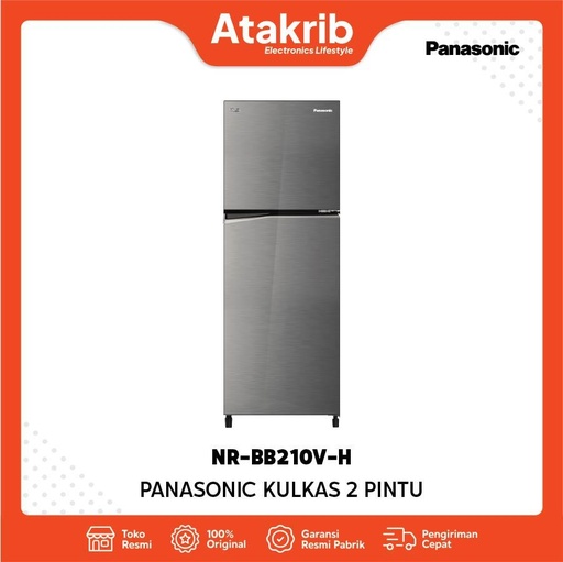 PANASONIC KULKAS 2 PINTU SMALL NR-BB210V-H 