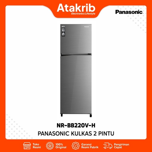 PANASONIC KULKAS 2 PINTU SMALL NR-BB220V-H 