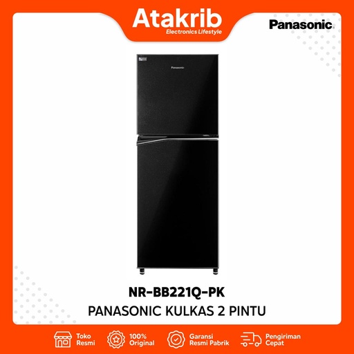 PANASONIC KULKAS 2 PINTU SMALL NR-BB221Q-PK 