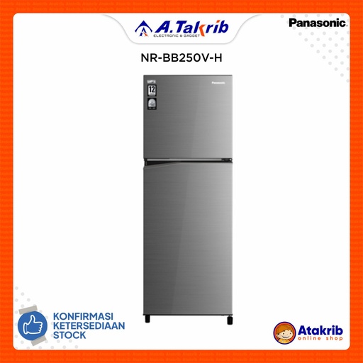 PANASONIC KULKAS 2 PINTU SMALL NR-BB250V-H 