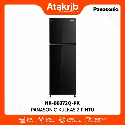 PANASONIC KULKAS 2 PINTU SMALL NR-BB272Q-PK 