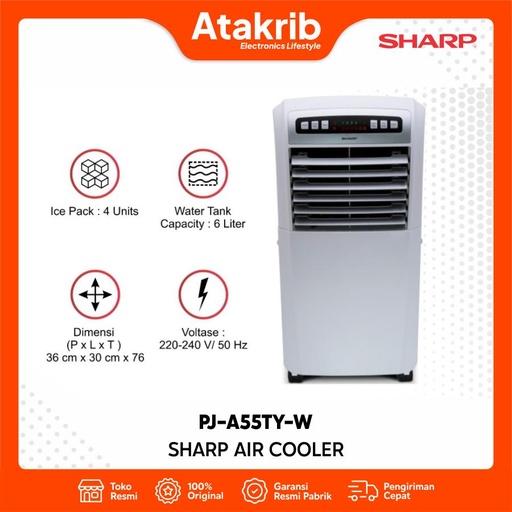 SHARP AIR COOLER PJ-A55TY-W 