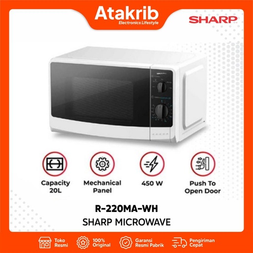 SHARP MICROWAVE R-220MA-WH 