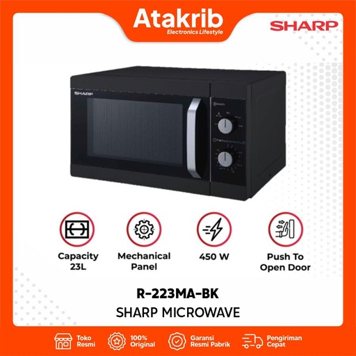 SHARP MICROWAVE R-223MA-BK 