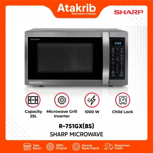 SHARP MICROWAVE R-751GX(BS) 